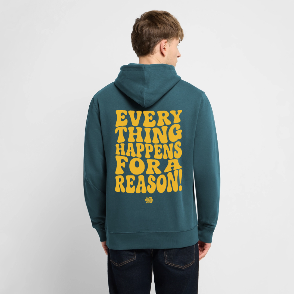 PREMIUM Unisex Bio-Hoodie EVERYTHING - Dunkles Petrol