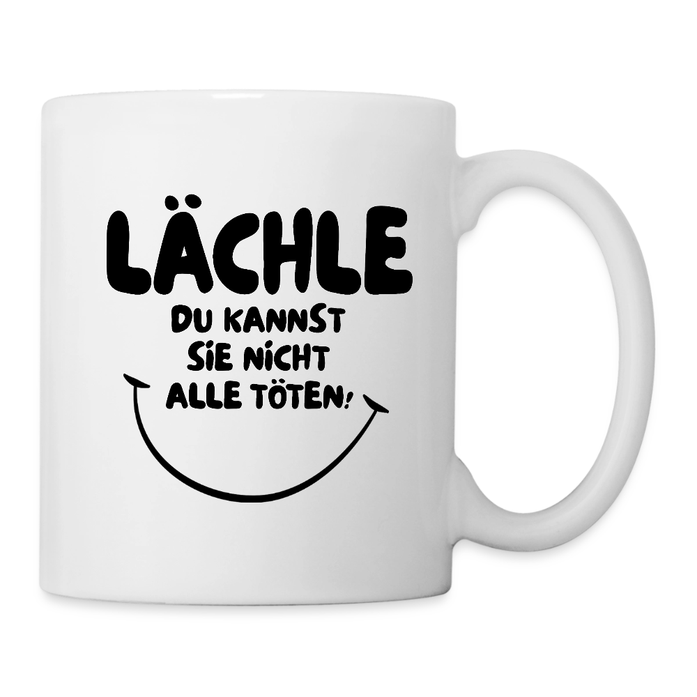 Tasse LÄCHLE - Weiß