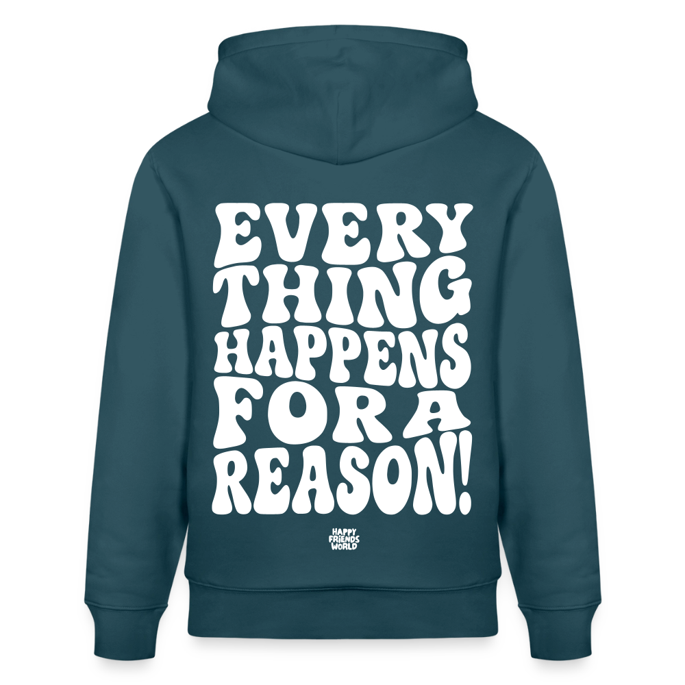 PREMIUM Unisex Bio-Hoodie EVERYTHING - Dunkles Petrol