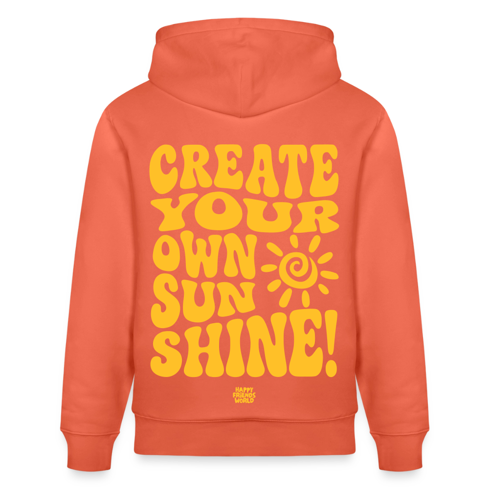 PREMIUM Unisex Bio-Hoodie SUNSHINE - Hellrot