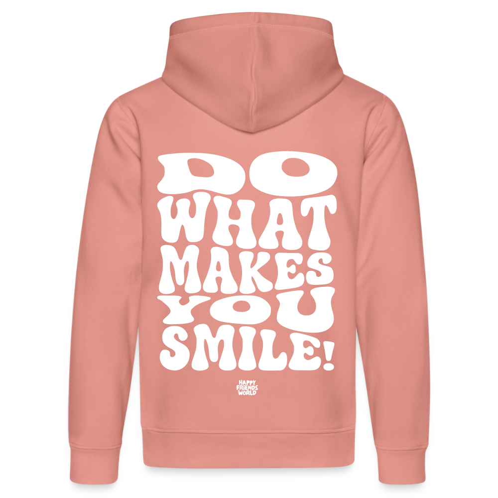 Unisex Bio-Hoodie SMILE - Altrosa
