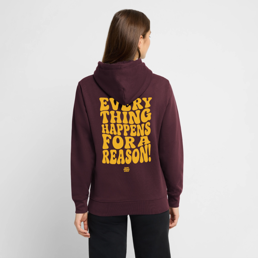 PREMIUM Unisex Bio-Hoodie EVERYTHING - Maroon