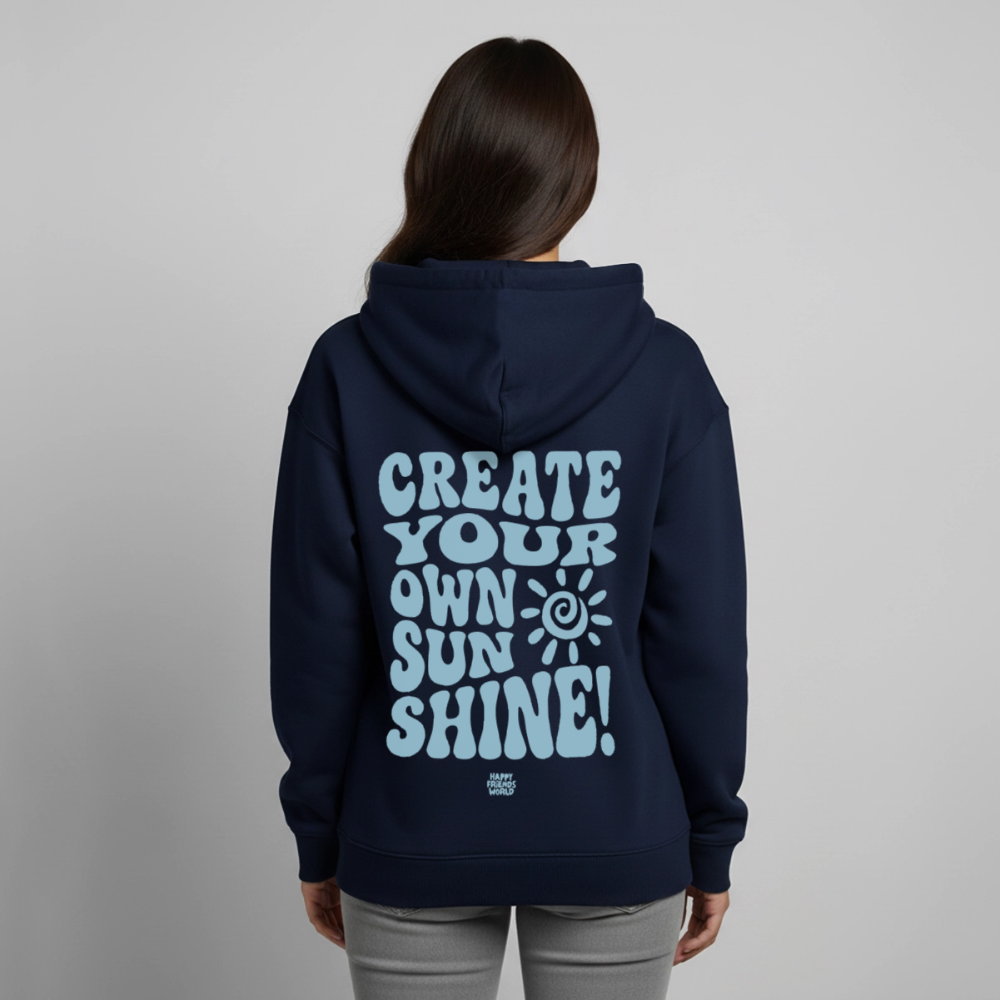 OVERSIZED Unisex Bio-Hoodie SUNSHINE - Navy