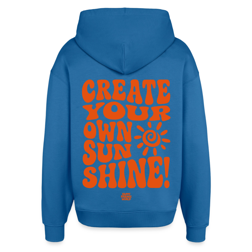OVERSIZED Unisex Bio-Hoodie SUNSHINE - Achtsames Blau