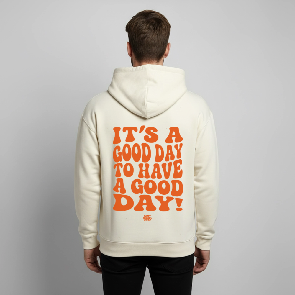 OVERSIZED Unisex Bio-Hoodie GOOD DAY - Natur