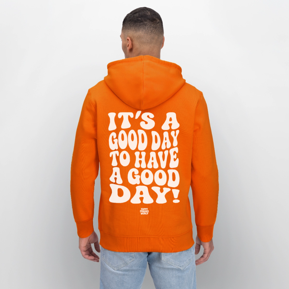 Unisex Bio-Hoodie GOOD DAY - Tieforange