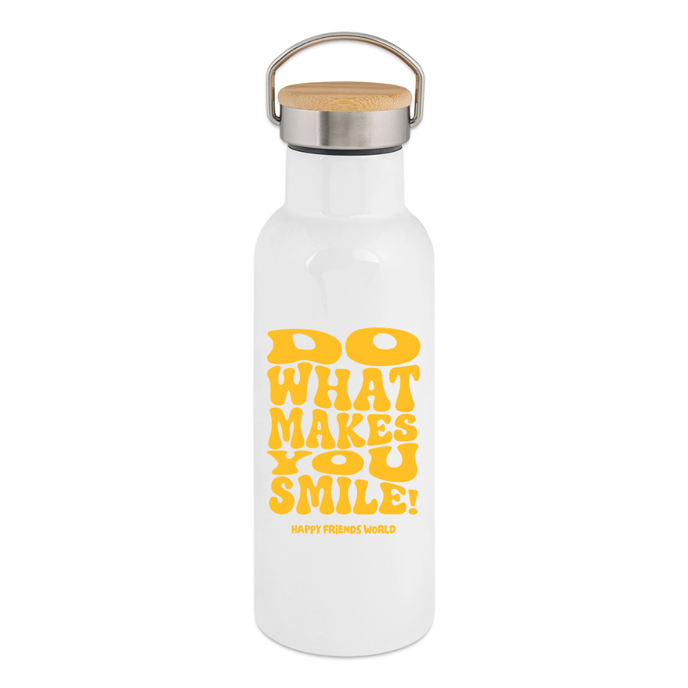 Thermosflasche SMILE - Weiß