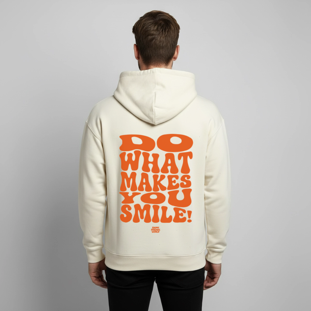 OVERSIZED Unisex Bio-Hoodie SMILE - Natur