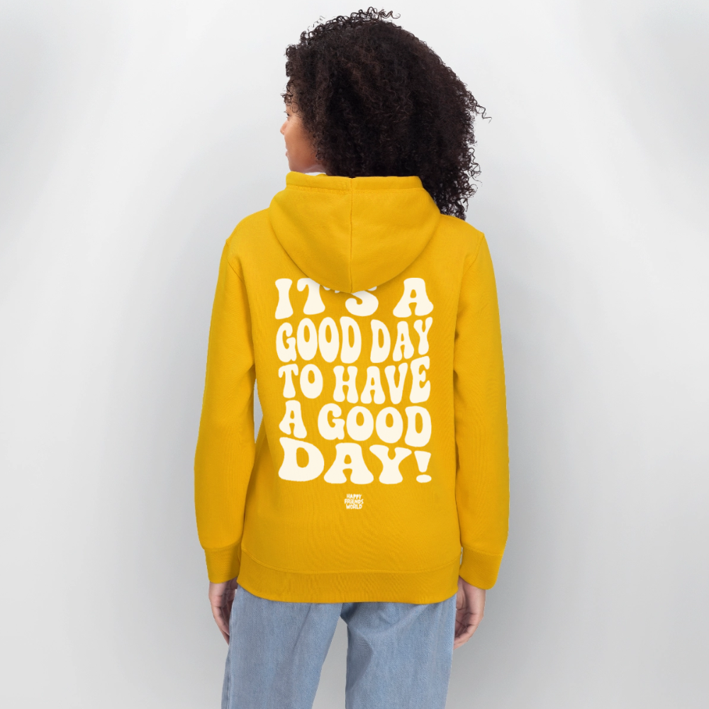 Unisex Bio-Hoodie GOOD DAY - Spektralgelb