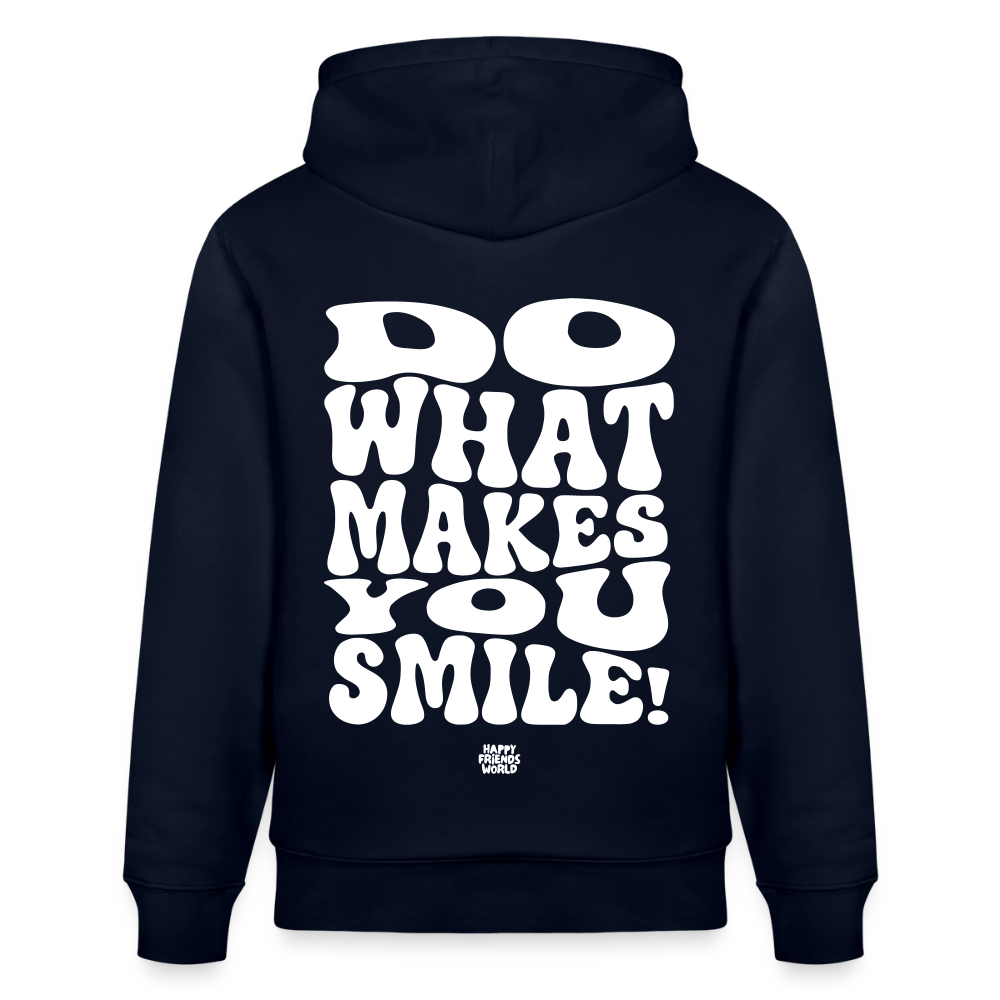 PREMIUM Unisex Bio-Hoodie SMILE - Navy
