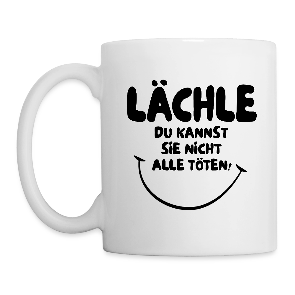 Tasse LÄCHLE - Weiß