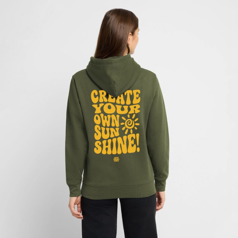 PREMIUM Unisex Bio-Hoodie SUNSHINE - Khaki Grün