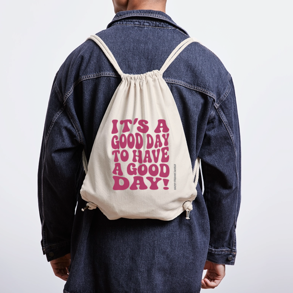 Recycelter Gym Bag GOOD DAY - Naturweiß