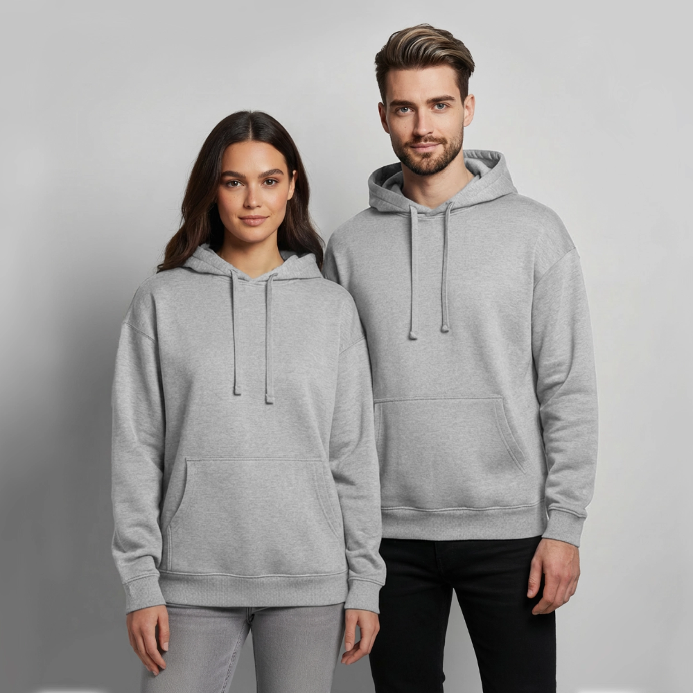 OVERSIZED Unisex Bio-Hoodie SUNSHINE - Grau meliert