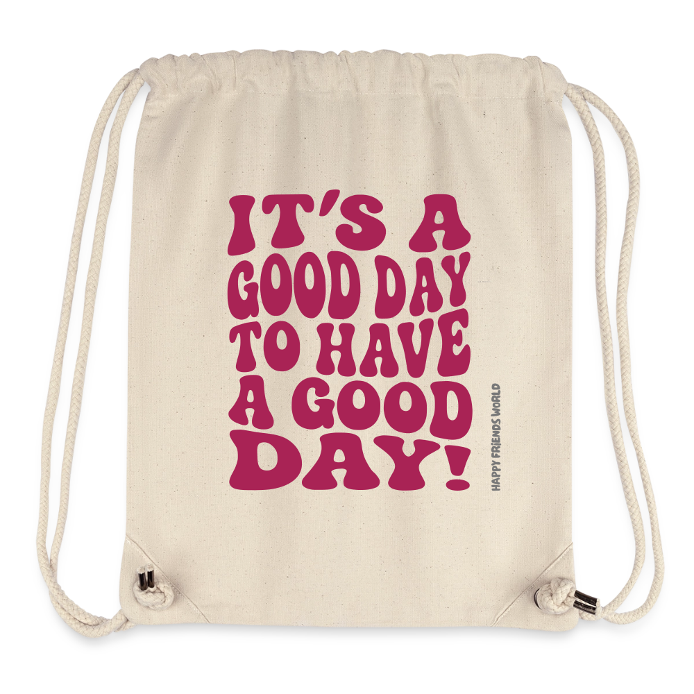 Recycelter Gym Bag GOOD DAY - Naturweiß
