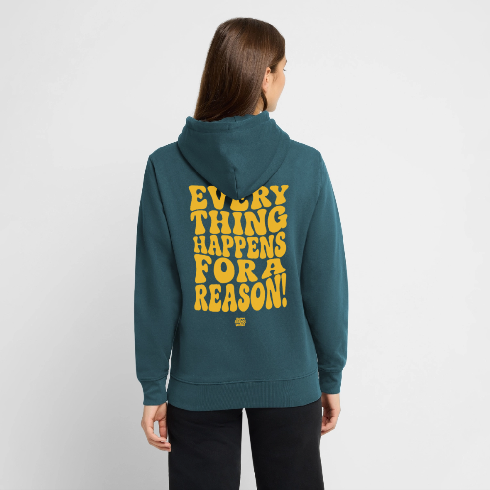 PREMIUM Unisex Bio-Hoodie EVERYTHING - Dunkles Petrol