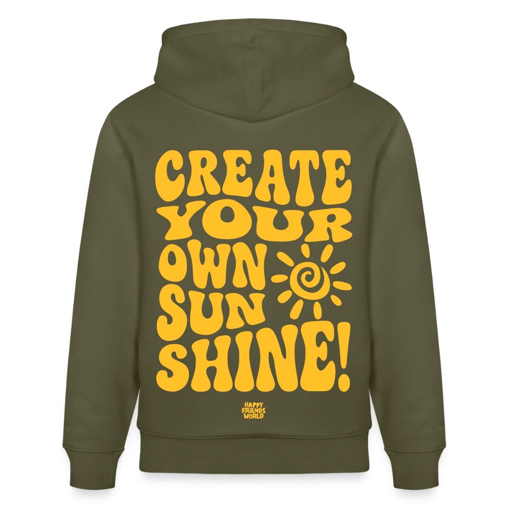 PREMIUM Unisex Bio-Hoodie SUNSHINE - Khaki Grün