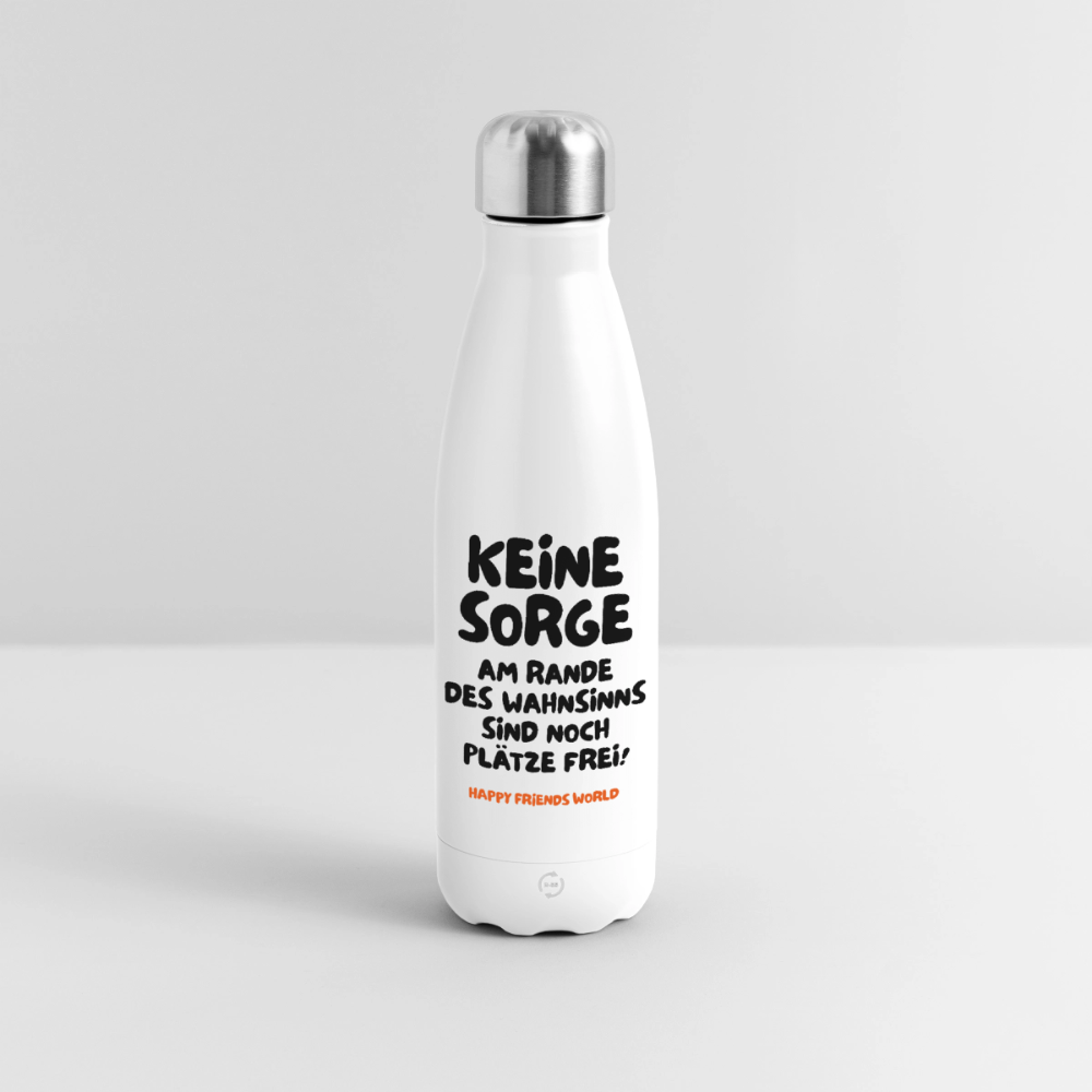 Thermosflasche WAHNSINN - Weiß