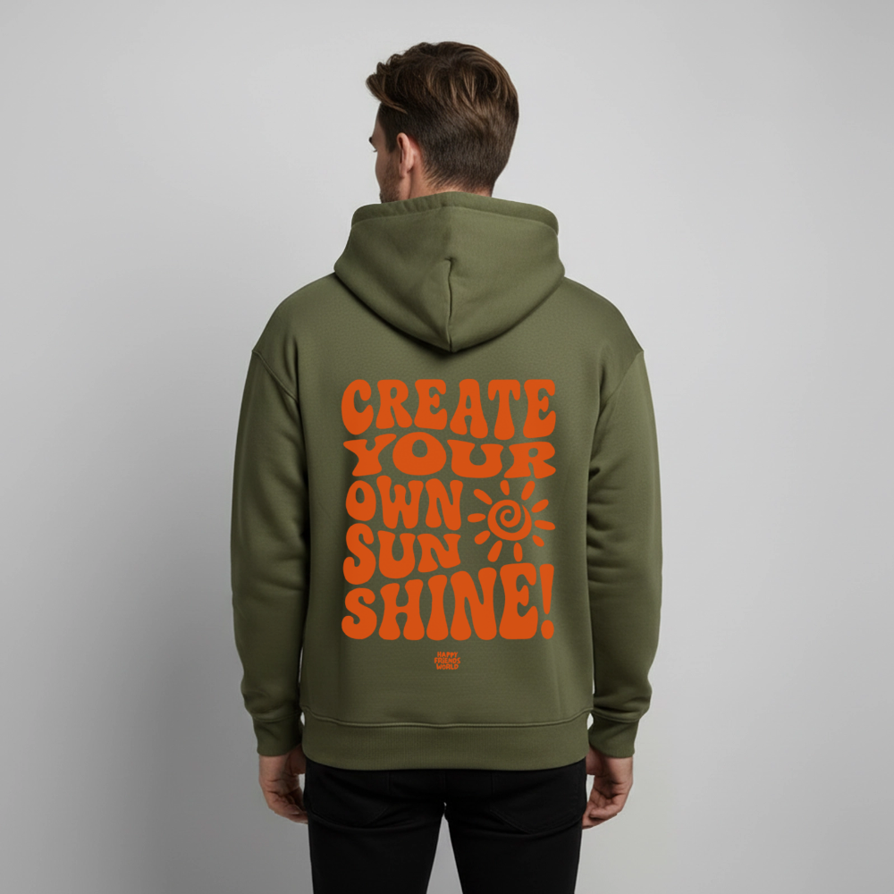 OVERSIZED Unisex Bio-Hoodie SUNSHINE - Khaki
