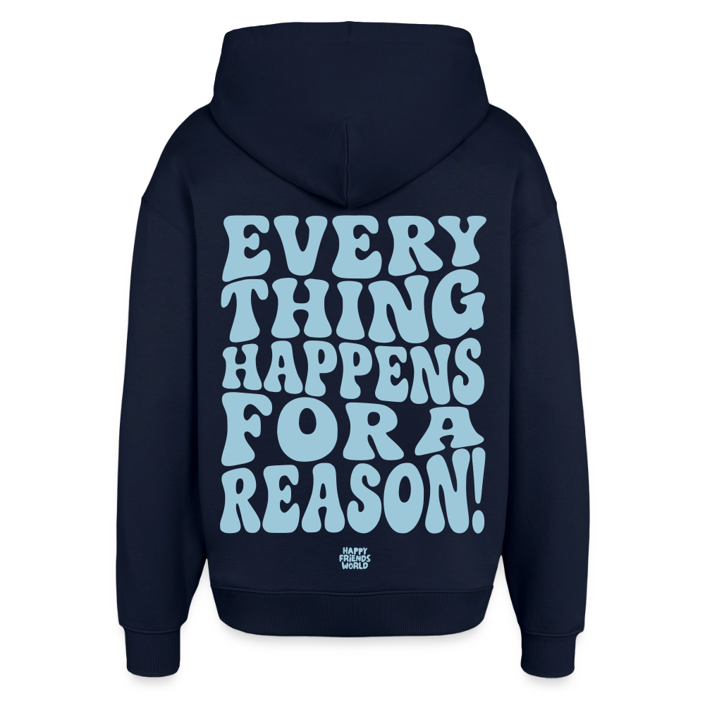 OVERSIZED Unisex Bio-Hoodie EVERYTHING - Navy