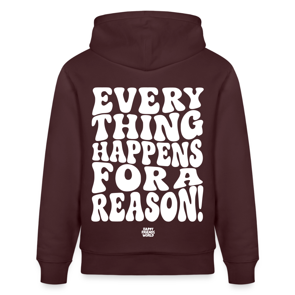 PREMIUM Unisex Bio-Hoodie EVERYTHING - Maroon