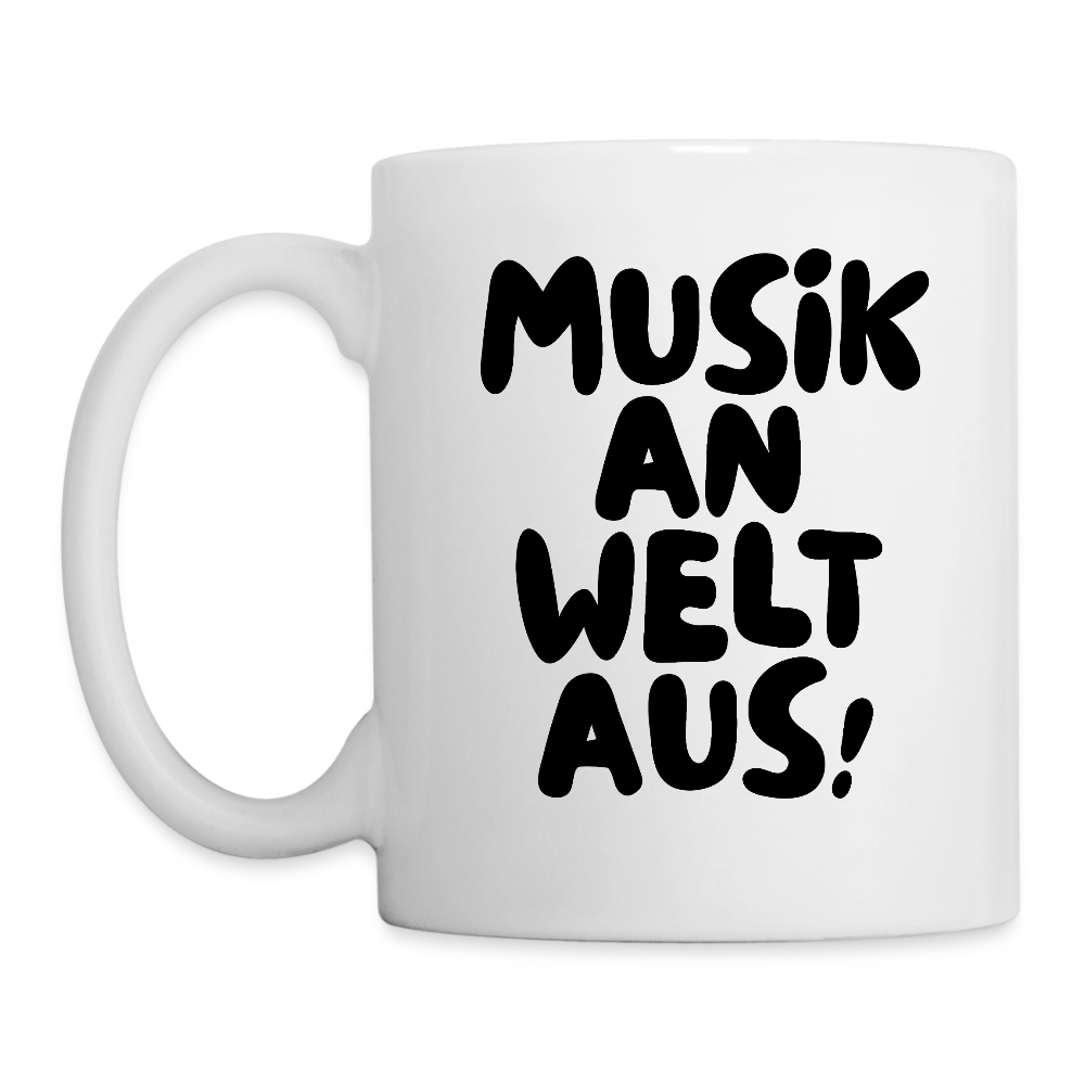 Tasse MUSIK - Weiß