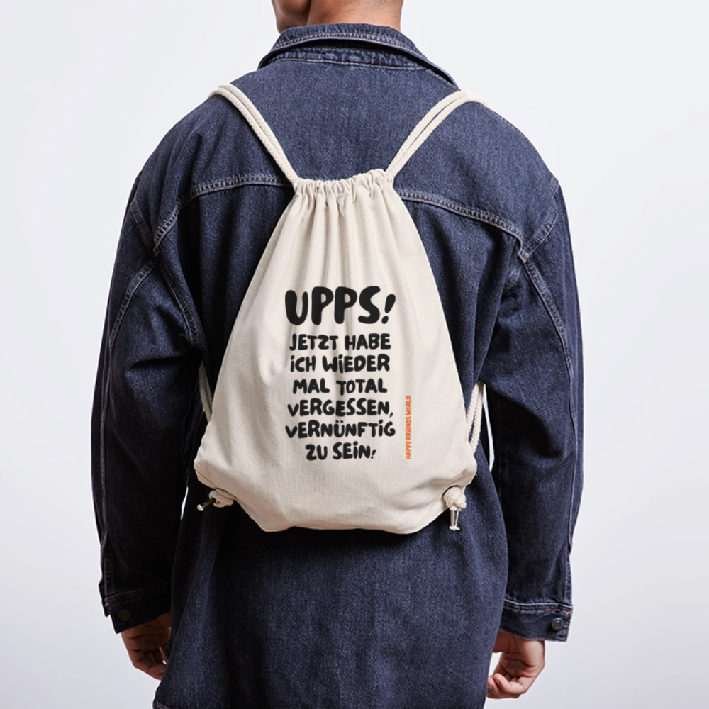 Recycelter Gym Bag UPPS - Naturweiß