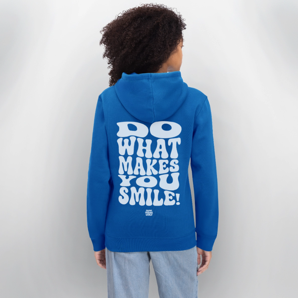 Unisex Bio-Hoodie SMILE - Königsblau