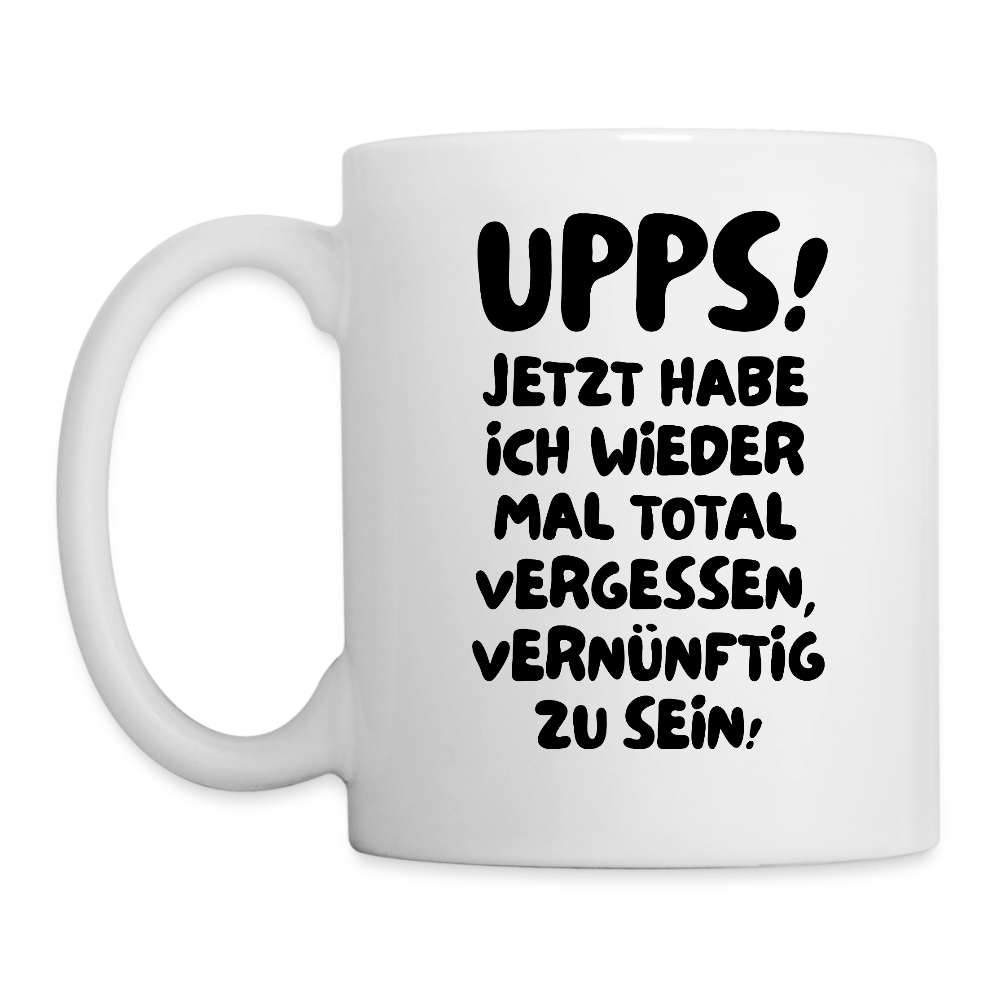 Tasse UPPS! - Weiß