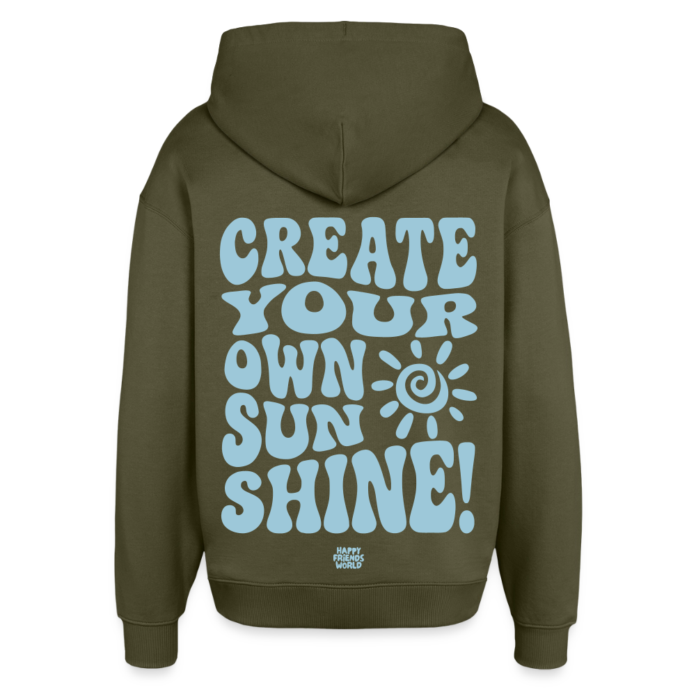 OVERSIZED Unisex Bio-Hoodie SUNSHINE - Khaki