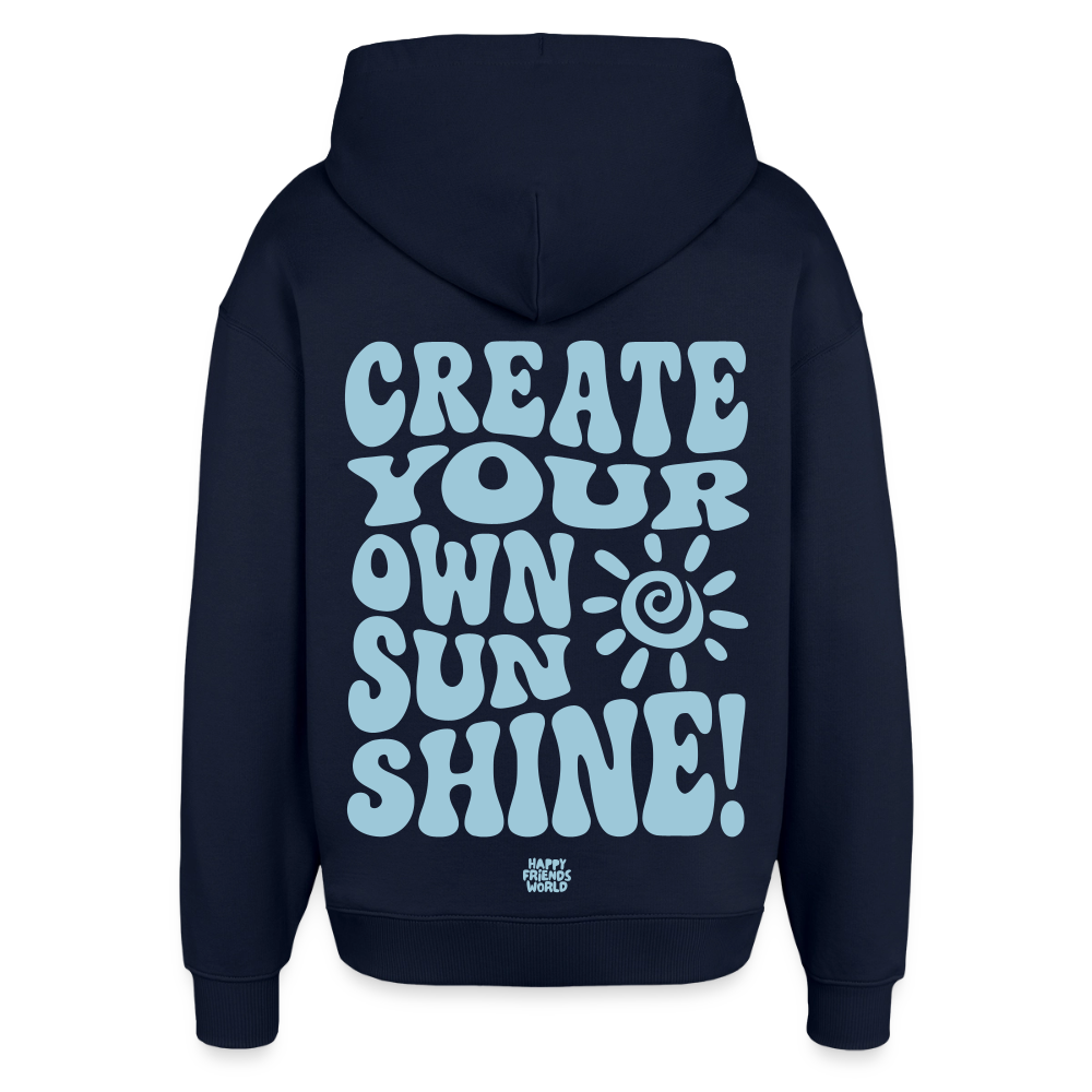 OVERSIZED Unisex Bio-Hoodie SUNSHINE - Navy