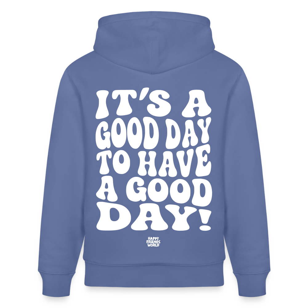 PREMIUM Unisex Bio-Hoodie GOOD DAY - Blau
