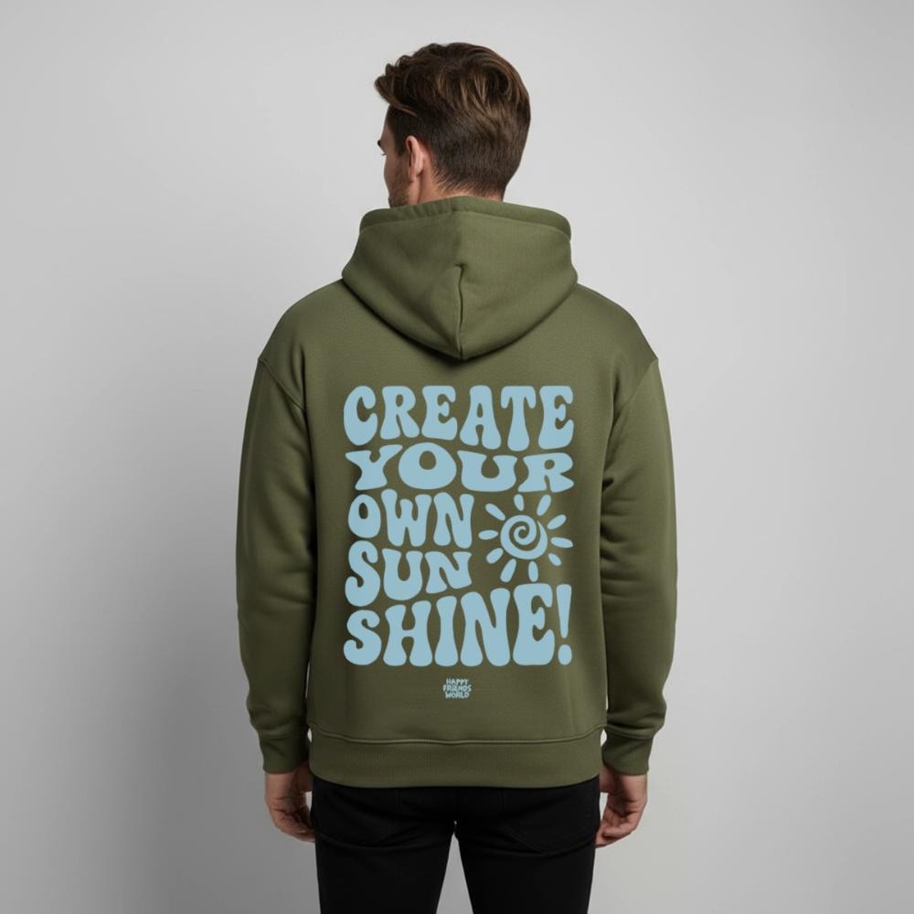 OVERSIZED Unisex Bio-Hoodie SUNSHINE - Khaki