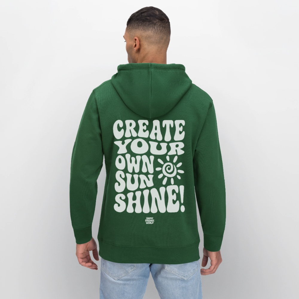 Unisex Bio-Hoodie SUNSHINE - Flaschengrün