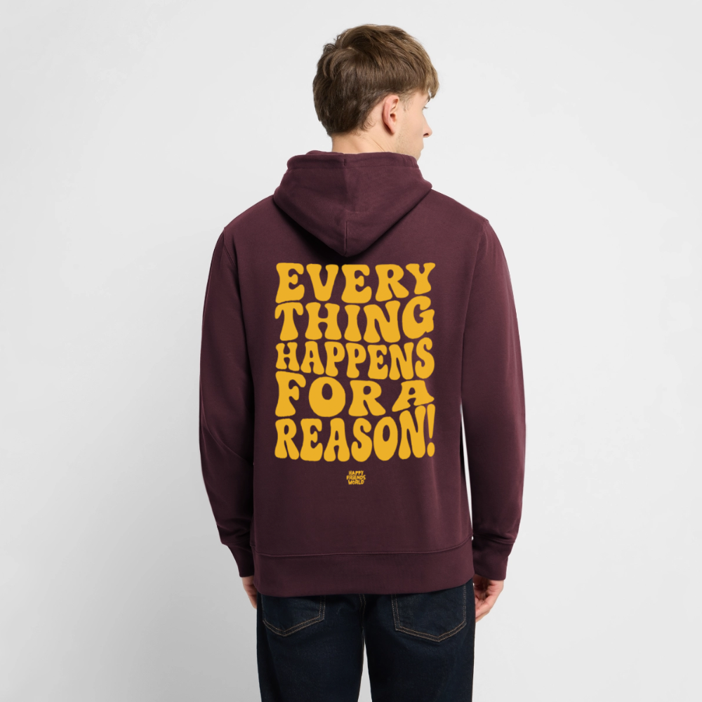 PREMIUM Unisex Bio-Hoodie EVERYTHING - Maroon