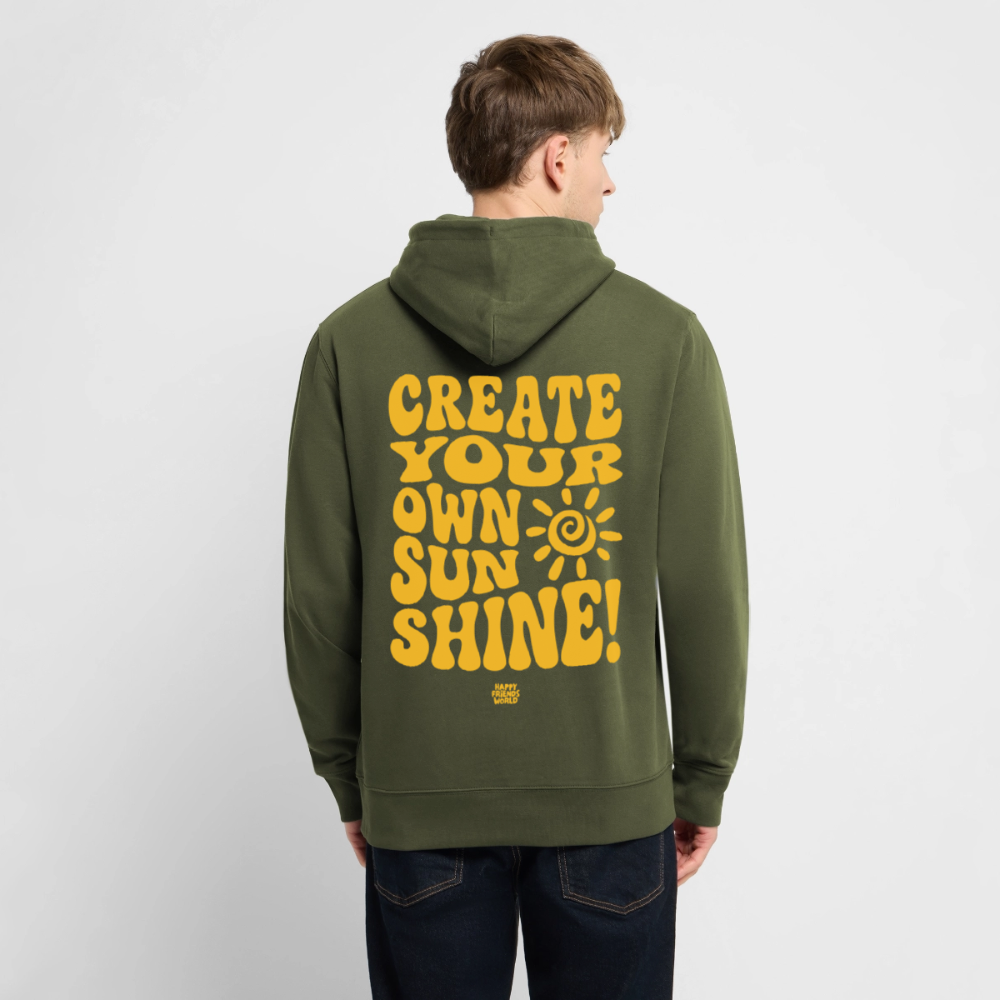 PREMIUM Unisex Bio-Hoodie SUNSHINE - Khaki Grün