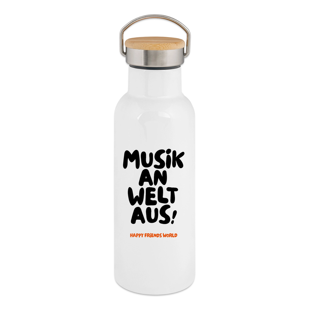 Thermosflasche MUSIK - Weiß