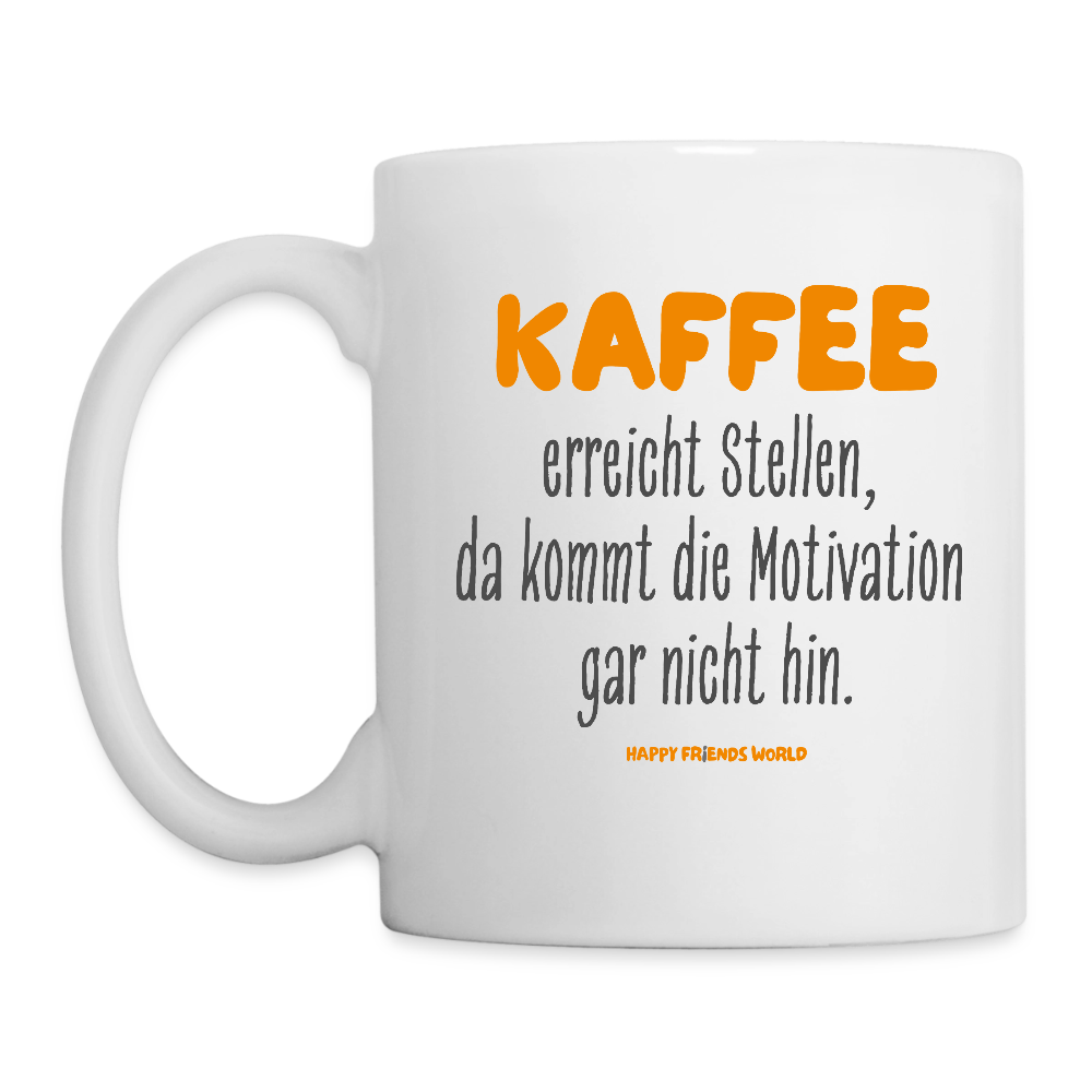 Tasse SUNNY KAFFEE - Weiß
