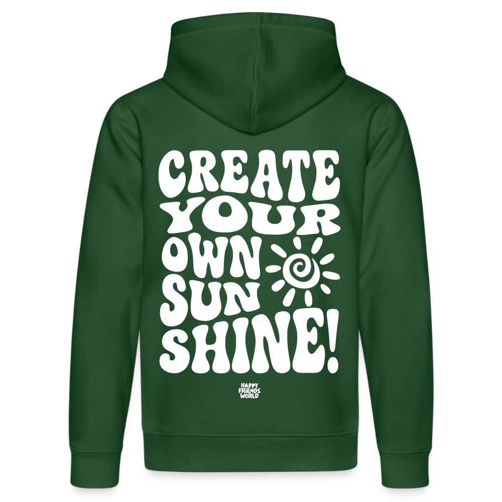 Unisex Bio-Hoodie SUNSHINE - Flaschengrün