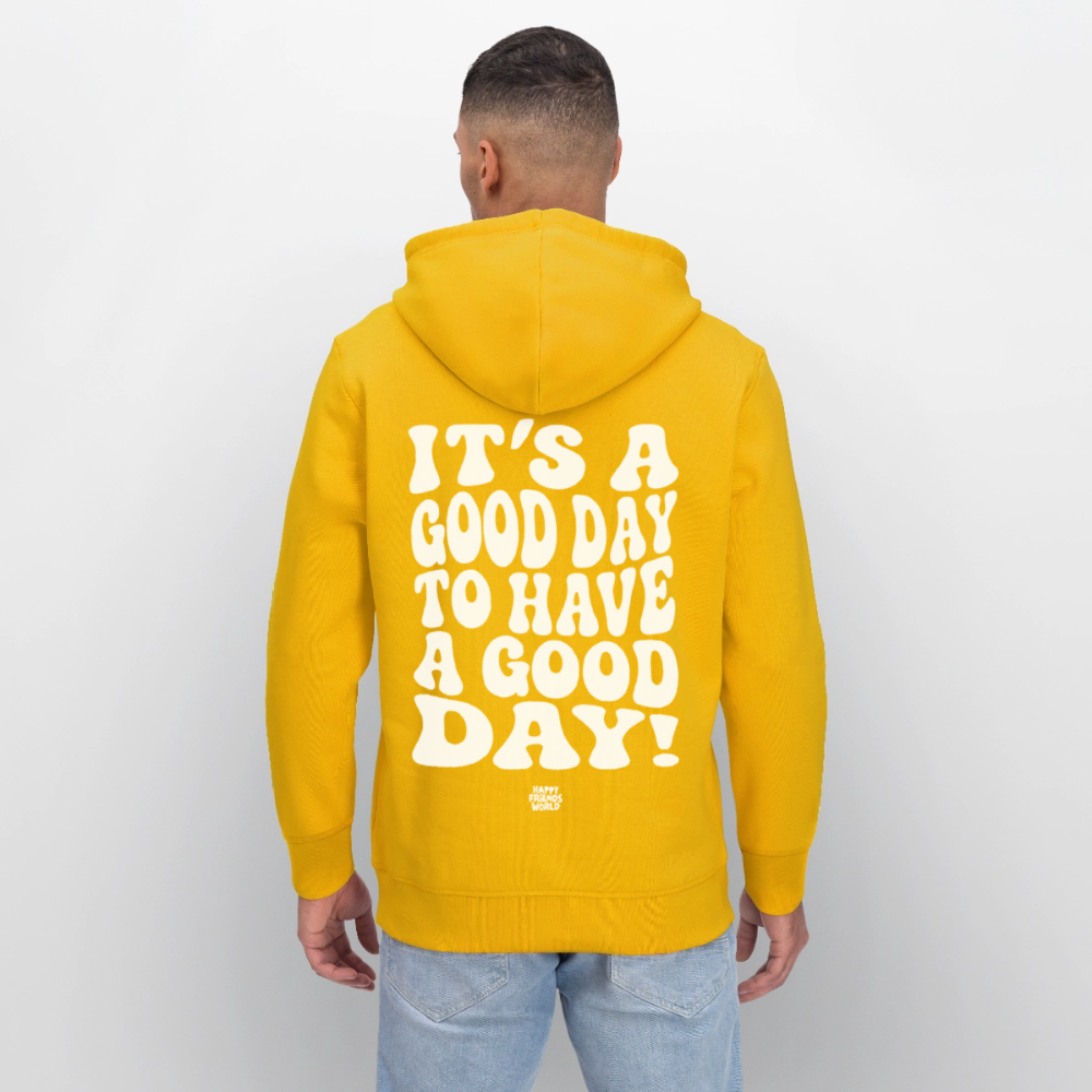 Unisex Bio-Hoodie GOOD DAY - Spektralgelb