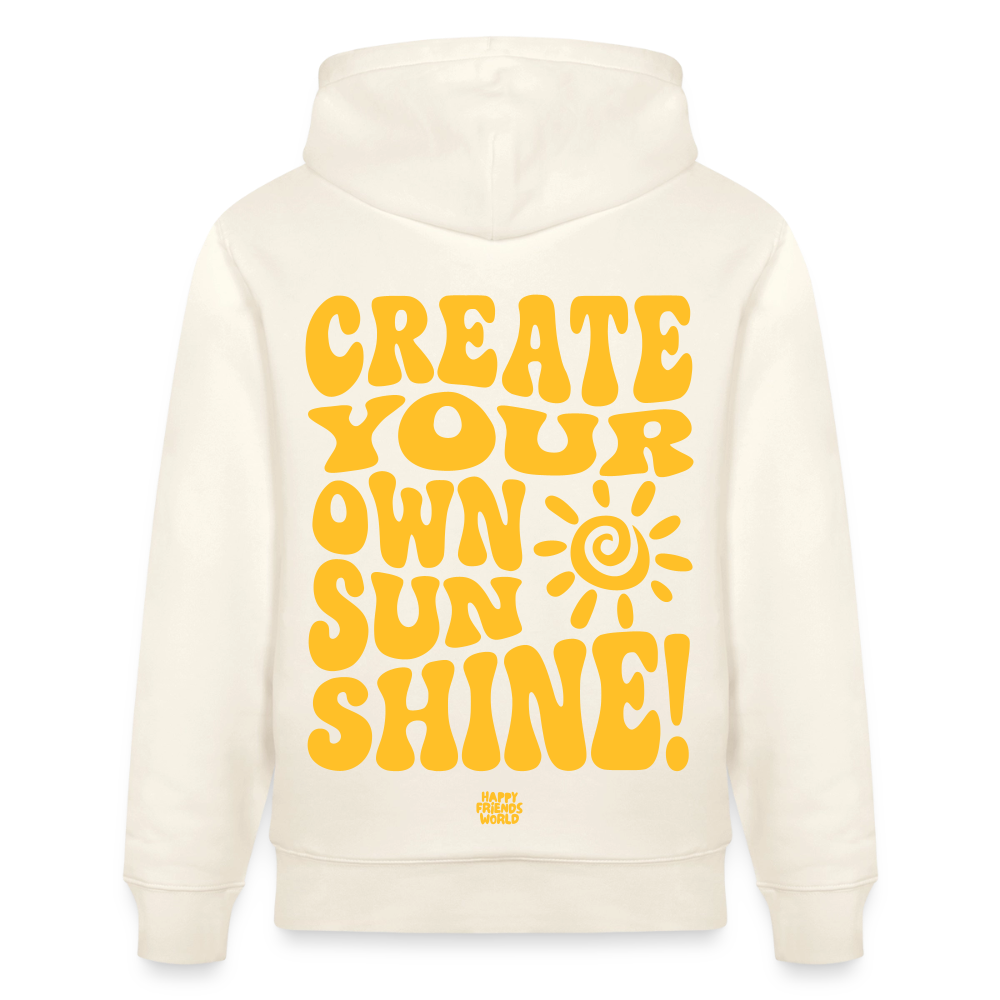 PREMIUM Unisex Bio-Hoodie SUNSHINE - Naturweiß