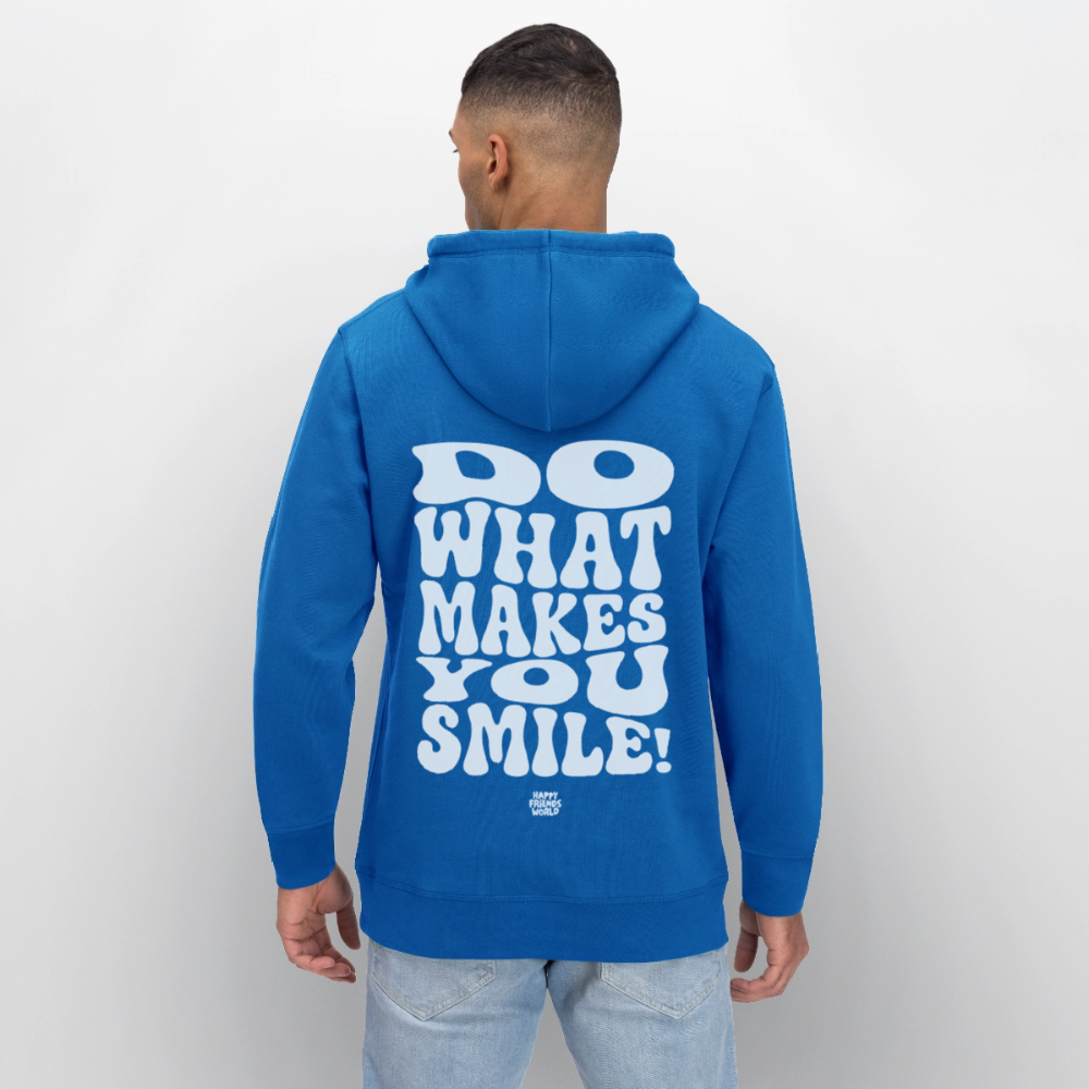 Unisex Bio-Hoodie SMILE - Königsblau