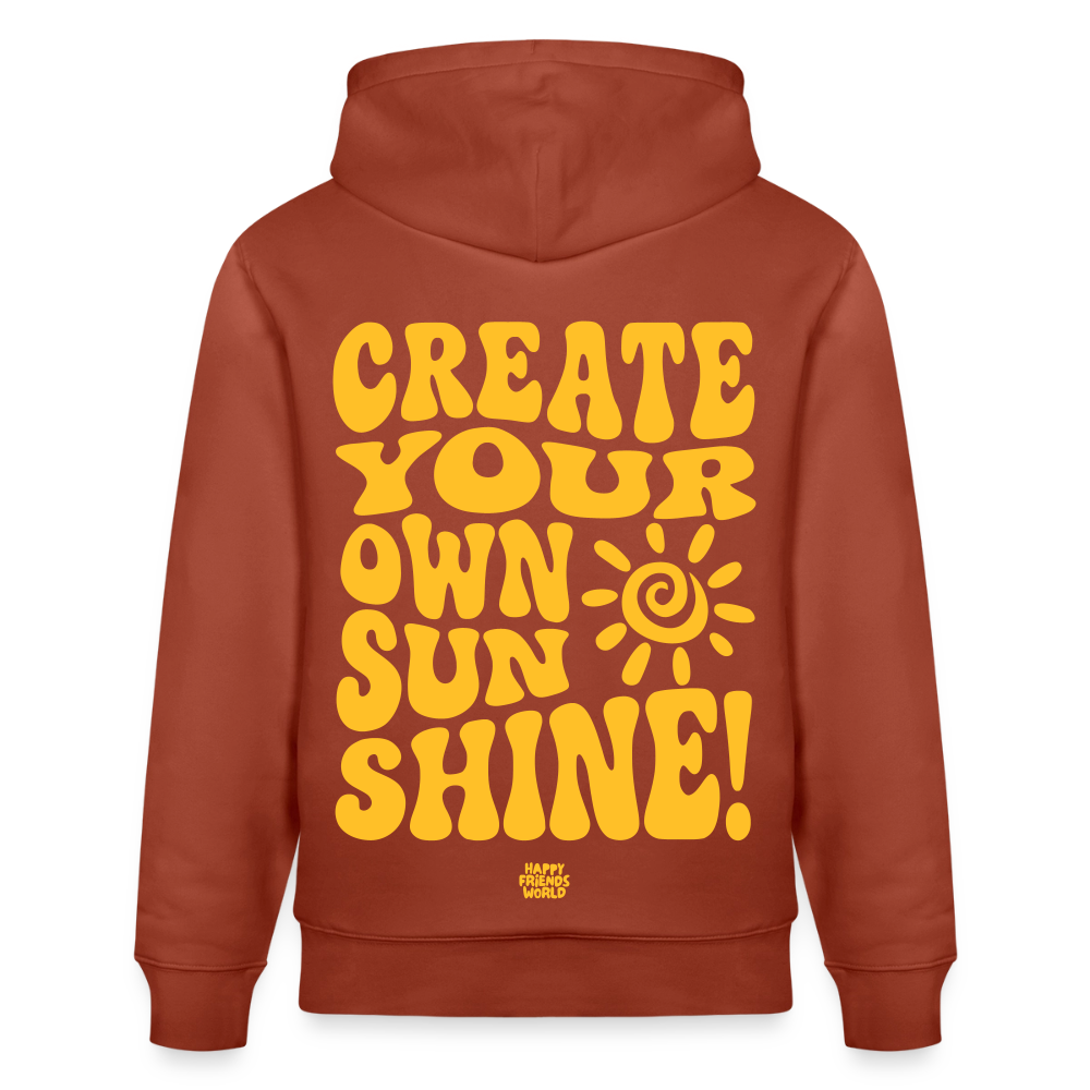 PREMIUM Unisex Bio-Hoodie SUNSHINE - Terrakotta