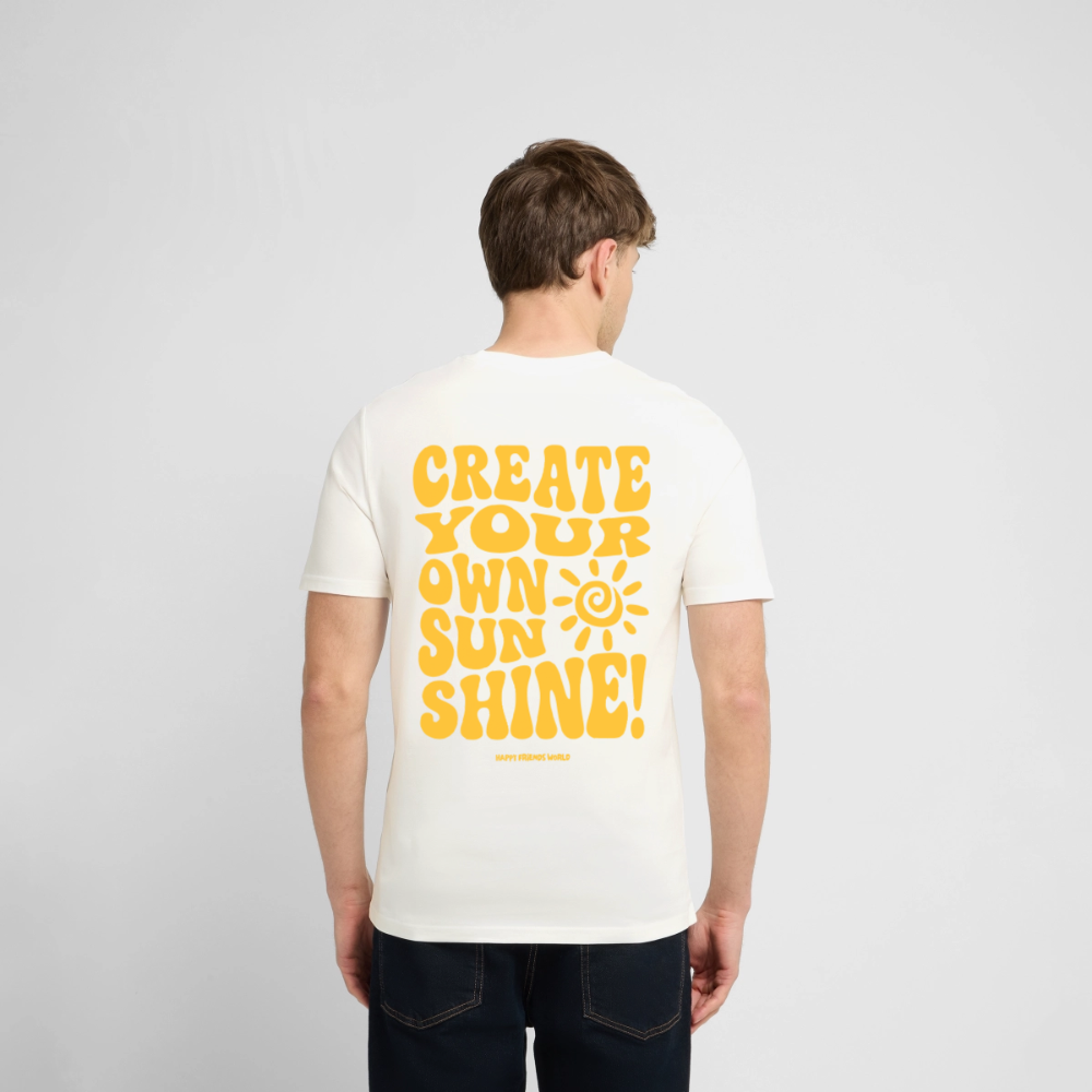 Unisex Bio-T-Shirt SUNSHINE - Naturweiß