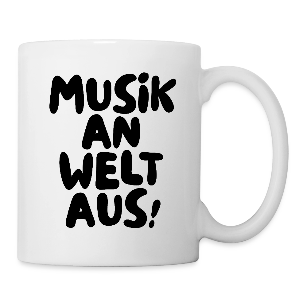 Tasse MUSIK - Weiß