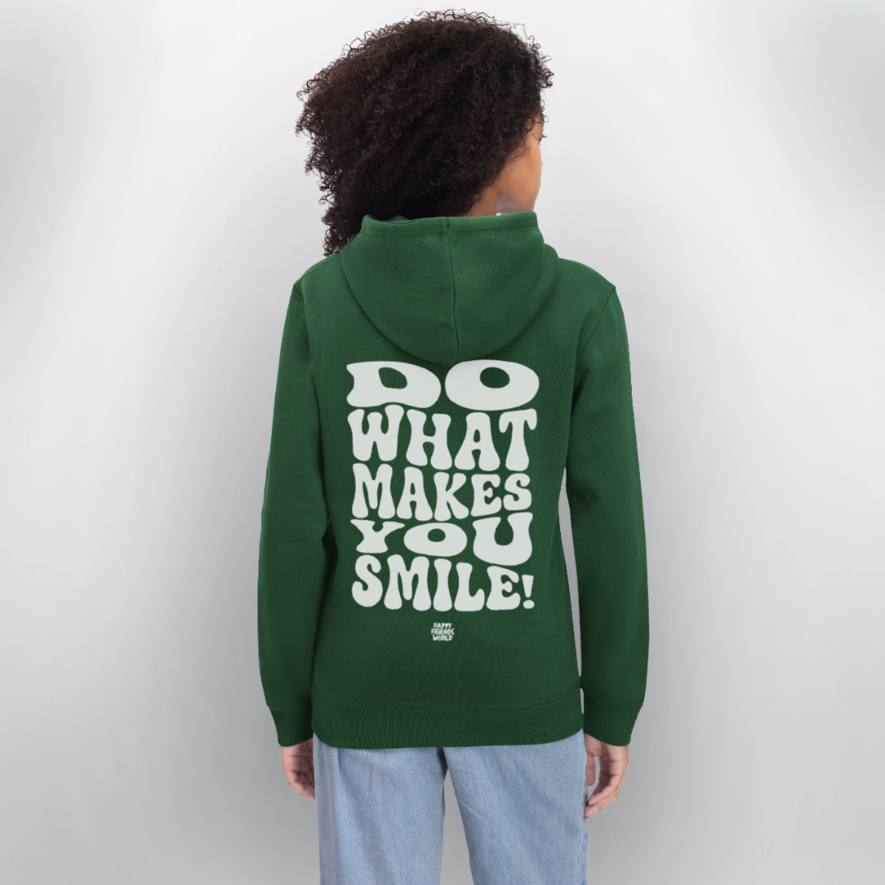 Unisex Bio-Hoodie SMILE - Flaschengrün