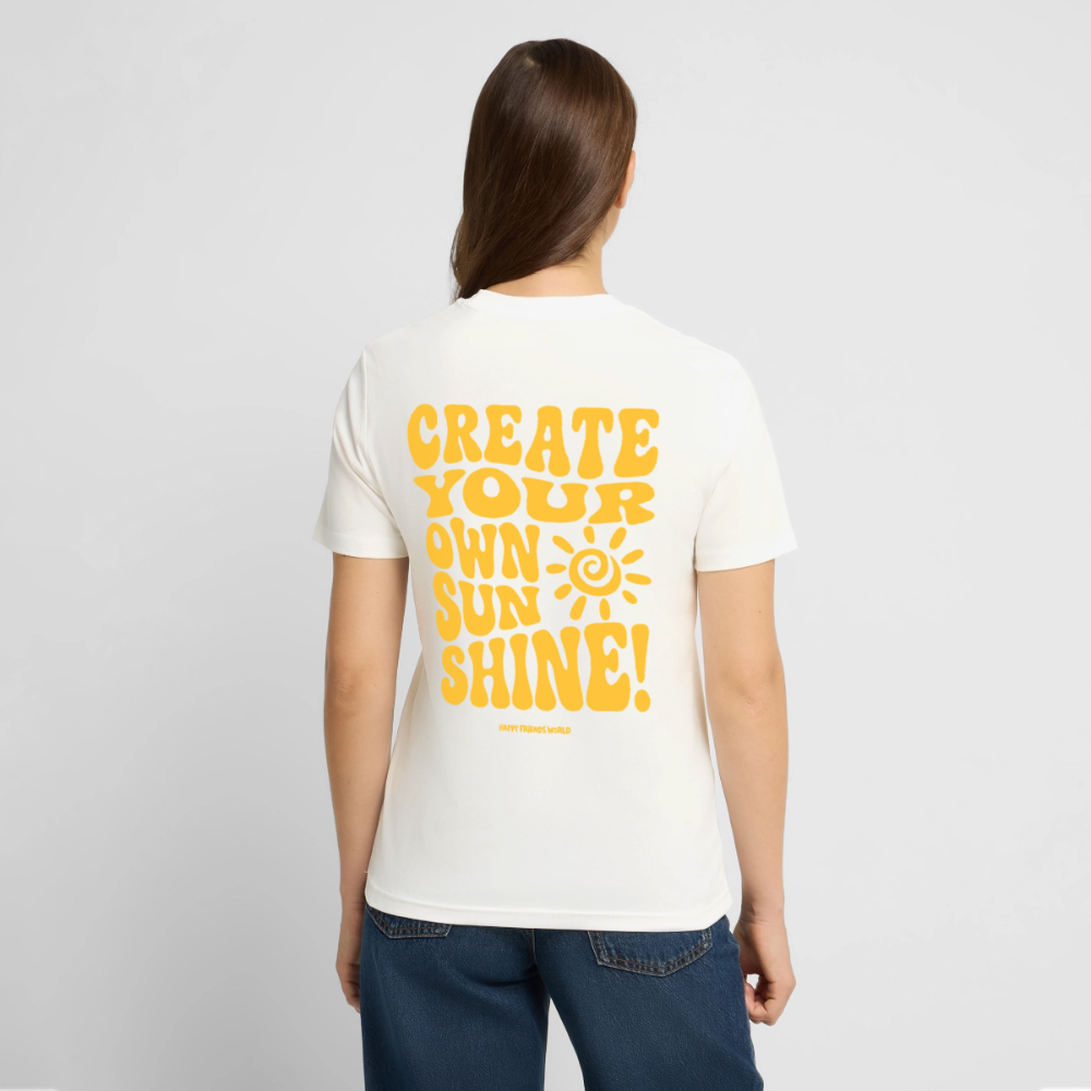 Unisex Bio-T-Shirt SUNSHINE - Naturweiß