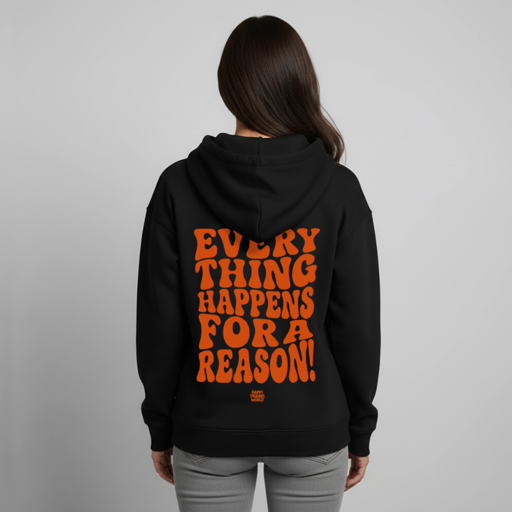 OVERSIZED Unisex Bio-Hoodie EVERYTHING - Schwarz