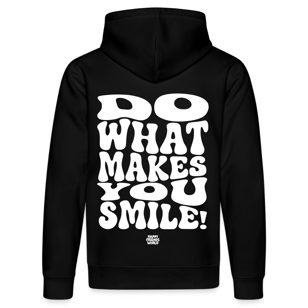 Unisex Bio-Hoodie SMILE - Schwarz