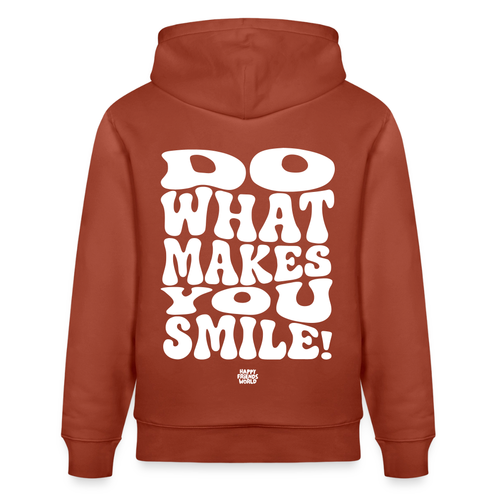 PREMIUM Unisex Bio-Hoodie SMILE - Terrakotta